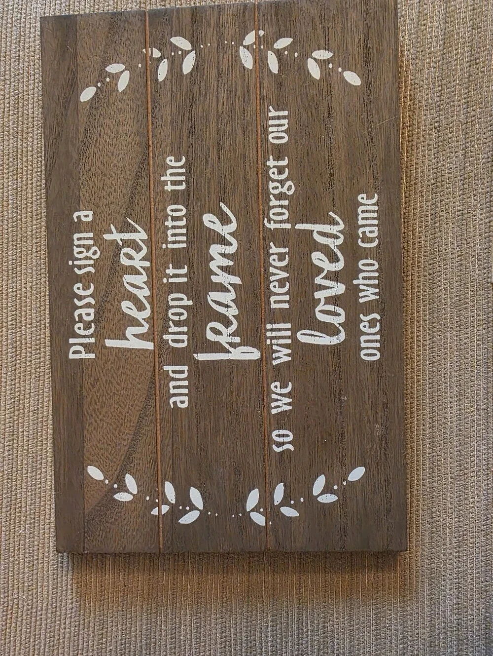 NEW WOODEN WEDDING & RECEPTION PLAQUE SIGN 13 x 10